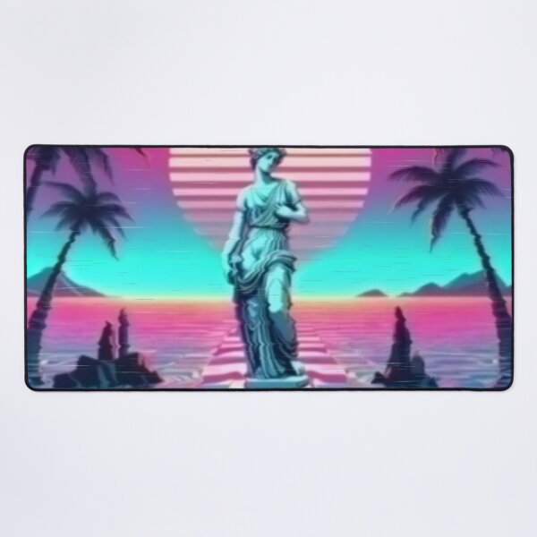 Item preview, woman statue in the sunset with tapes and palms designed and sold by analogsandpixel.