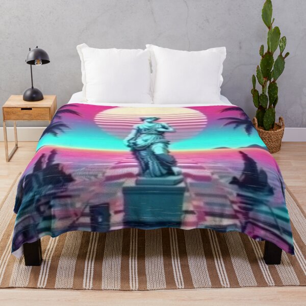 Item preview, woman statue in the sunset with tapes and palms designed and sold by analogsandpixel.