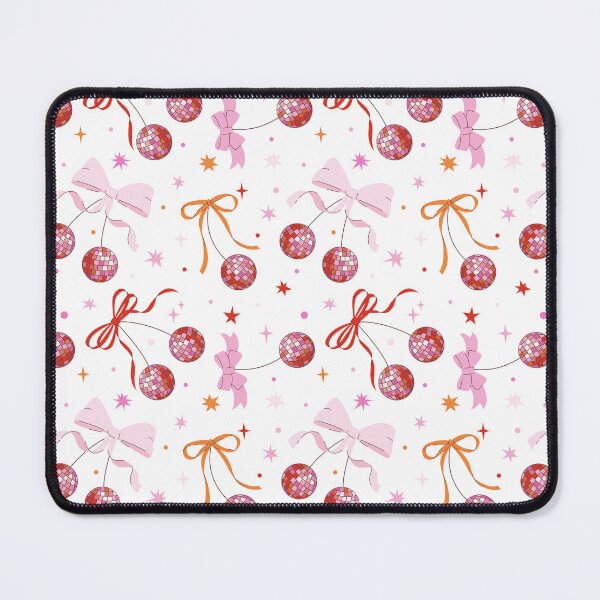 Item preview, Disco Cherries with Bows Repeating Pattern, Y2K aesthetic, disco aesthetic  designed and sold by CEB1700.