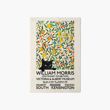 Item preview,  William Morris Exhibition poster  Black cat designed and sold by TeeARTHY.