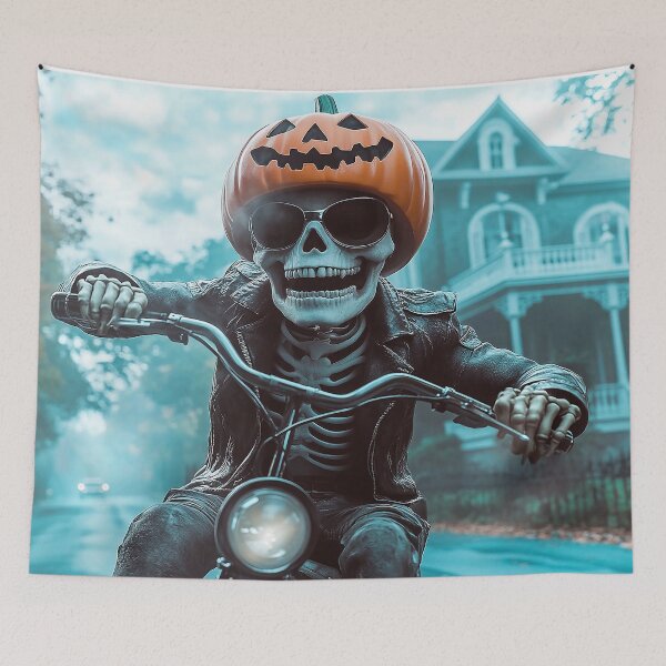 Item preview, Pumpkin Skeleton Rider designed and sold by lylange.