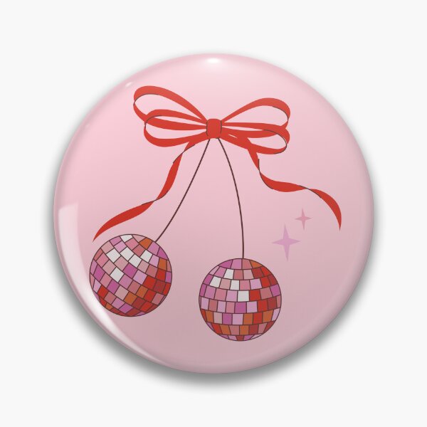 Item preview, Disco Cherries with Bows Repeating Pattern, Y2K aesthetic, disco aesthetic  designed and sold by CEB1700.