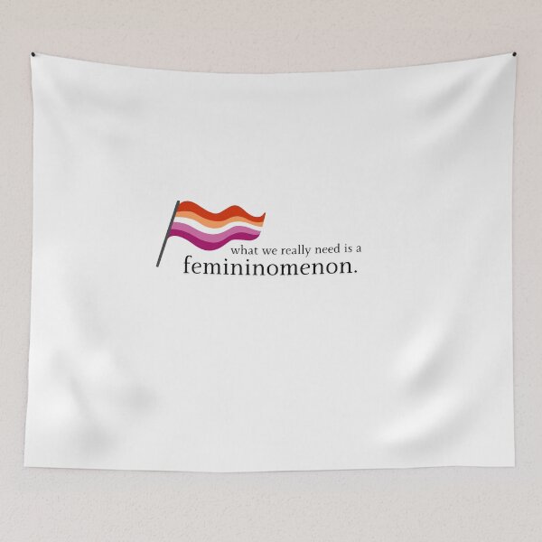 Item preview, lesbian flag femininomenon chappell roan song simple typewriter font black and white designed and sold by emcazalet.
