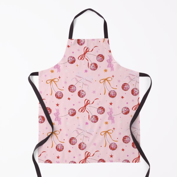 Item preview, Pink Disco Cherries with Bows Repeating Pattern, Y2K aesthetic, disco aesthetic  designed and sold by CEB1700.