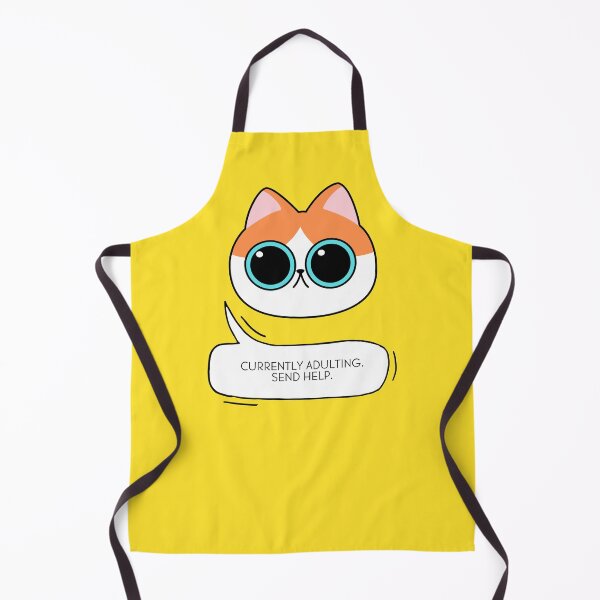 Item preview, Currently adulting. Send help. #CatHumor #CatGifts #CatLady #CatMom #CatDad #CatLife designed and sold by Anna Halasek.