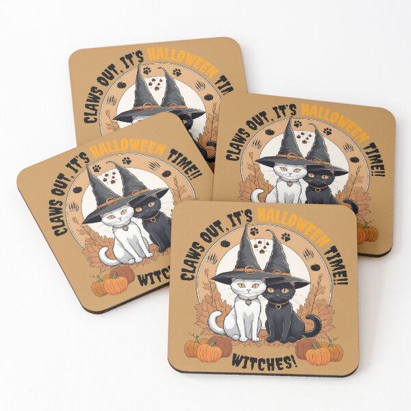 Item preview, Halloween Time Cats Claws Out Witches  designed and sold by DarekShop.