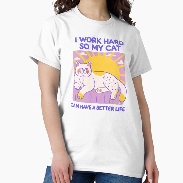 Artikel-Vorschau von I work for my cat - motivations poster, designt und verkauft von Itouchedabee.