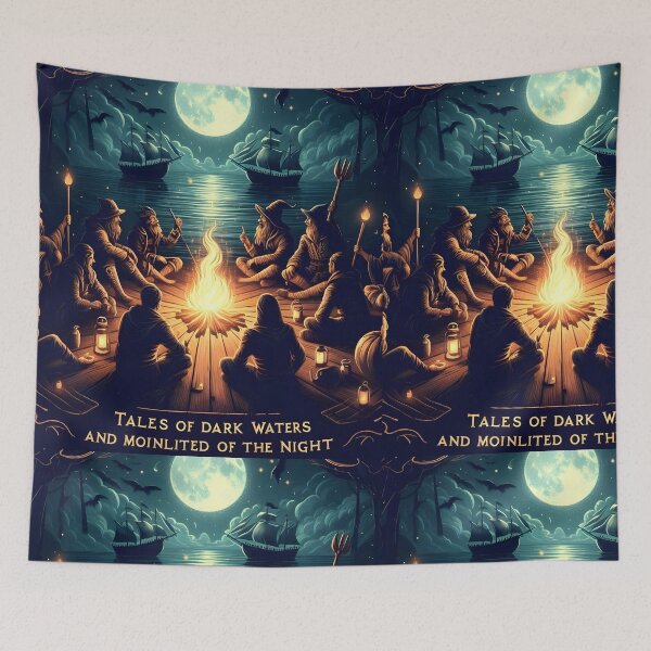 Item preview, Tales of Dark Waters - Mysterious Nautical Adventure Art Print, Perfect for Ocean Lovers and Storytellers designed and sold by DarkEmporium20.