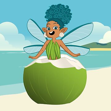 Artwork thumbnail, Cute Black Coconut Tree Fairy by vee-madinina