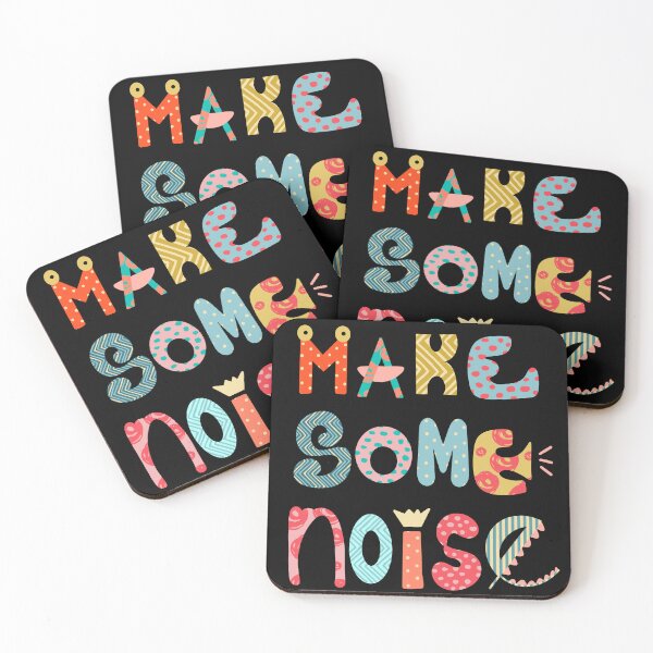Item preview, Make Some Noise – Typo Art designed and sold by Come Cosi.
