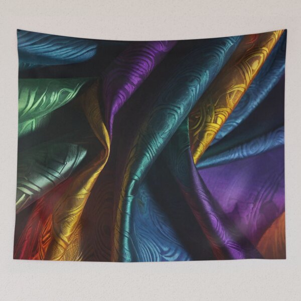 Item preview, Multicolored Fabric Folds designed and sold by masabo.