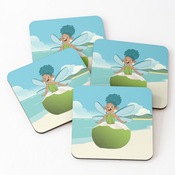 Item preview, Cute Black Coconut Tree Fairy designed and sold by vee-madinina.