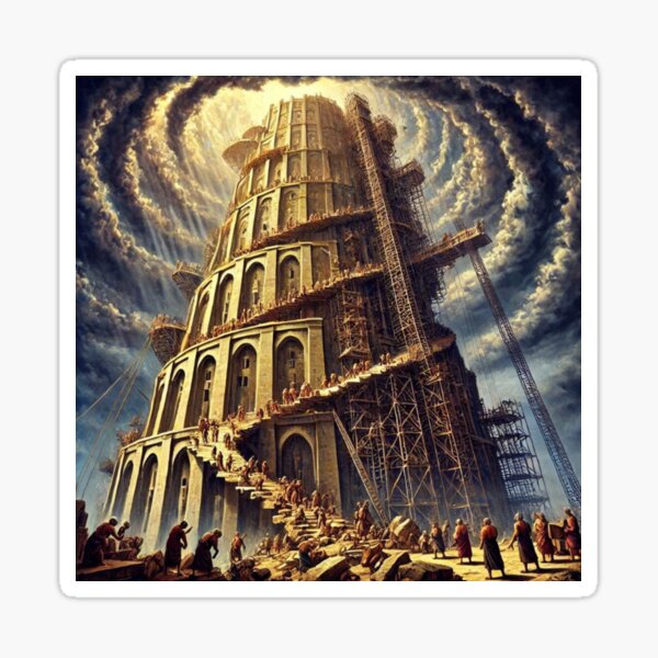 Item preview, Tower of Babel Art Print designed and sold by MSCVSN ART.