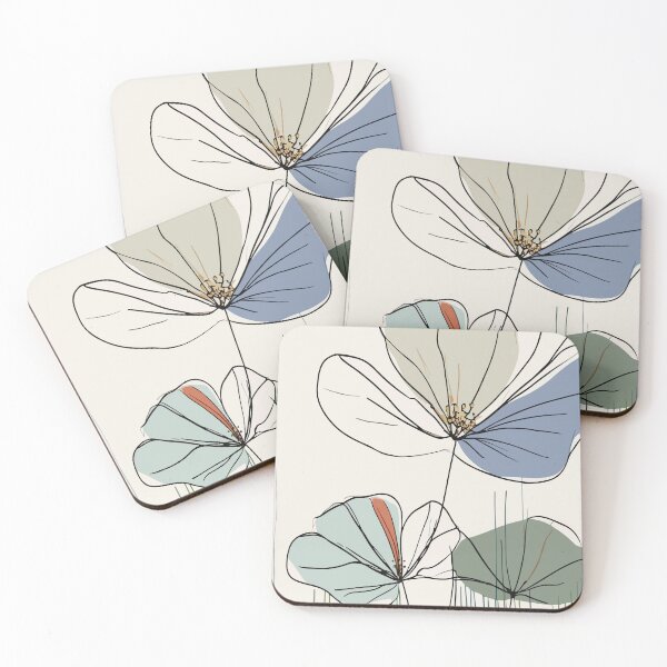 Item preview, Abstract flower illustration for phone cases designed and sold by lepetitgekko.
