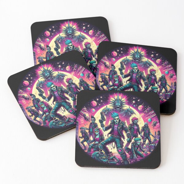 Item preview,  Neon Cyberpunk Space Warriors designed and sold by IllumeInk.