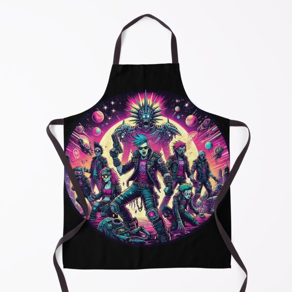 Item preview, Neon Cyberpunk Space Warriors designed and sold by IllumeInk.