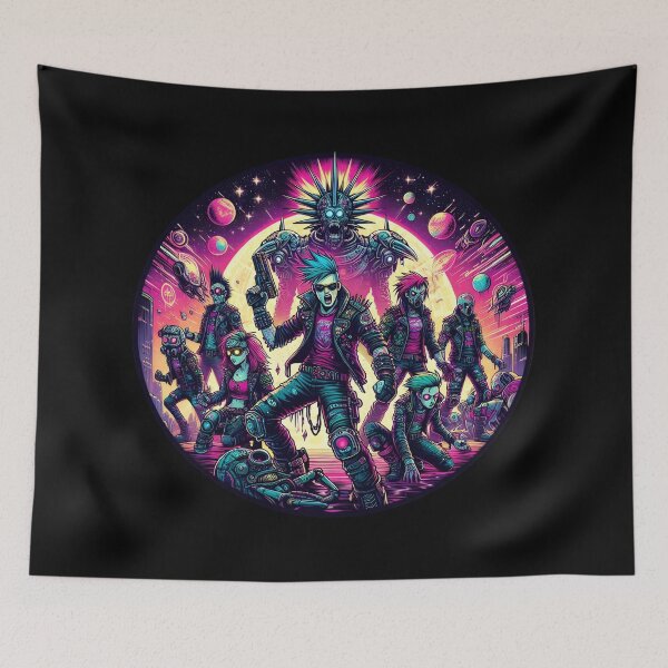 Item preview,  Neon Cyberpunk Space Warriors designed and sold by IllumeInk.