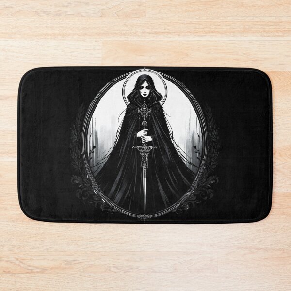 Item preview,  Mysterious Dark Sorceress with Sword designed and sold by IllumeInk.