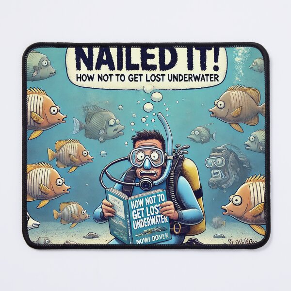 Item preview, "Nailed it!" – Funny Scuba Diver Sarcasm designed and sold by supersanko.