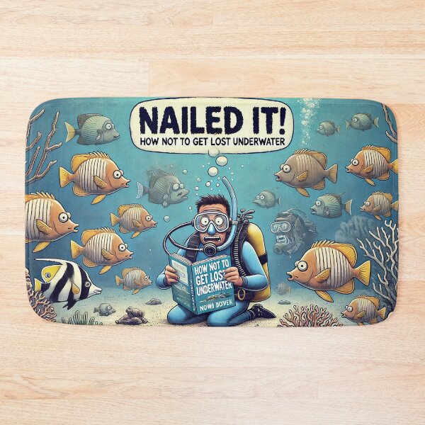 Item preview, "Nailed it!" – Funny Scuba Diver Sarcasm designed and sold by supersanko.