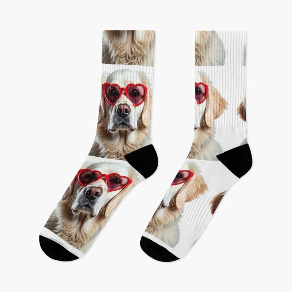 Item preview, Funny cool Kuvasz dog wearing a heart shape sunglasses designed and sold by LazyOwlStore.