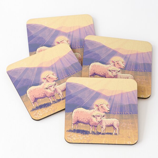Item preview, Sacred Life - Cute sheep and lamb family designed and sold by Frank J. Art.