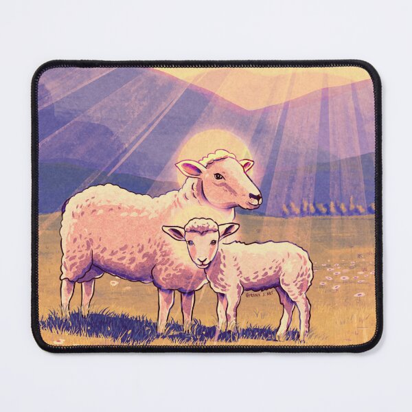Item preview, Sacred Life - Cute sheep and lamb family designed and sold by Frank J. Art.
