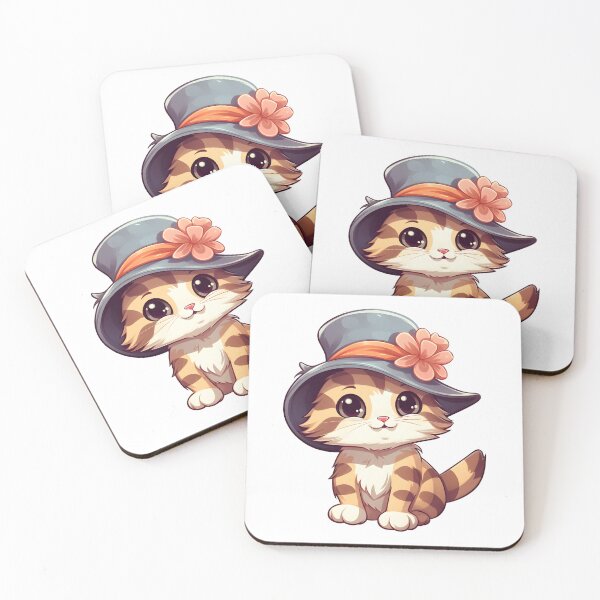 Item preview, Cute Cat Kawaii Stickers - Adorable and Fun designed and sold by charaf19.
