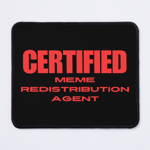 Item preview, Meme Redistribution Agent (red) designed and sold by BuckWildDesigns.