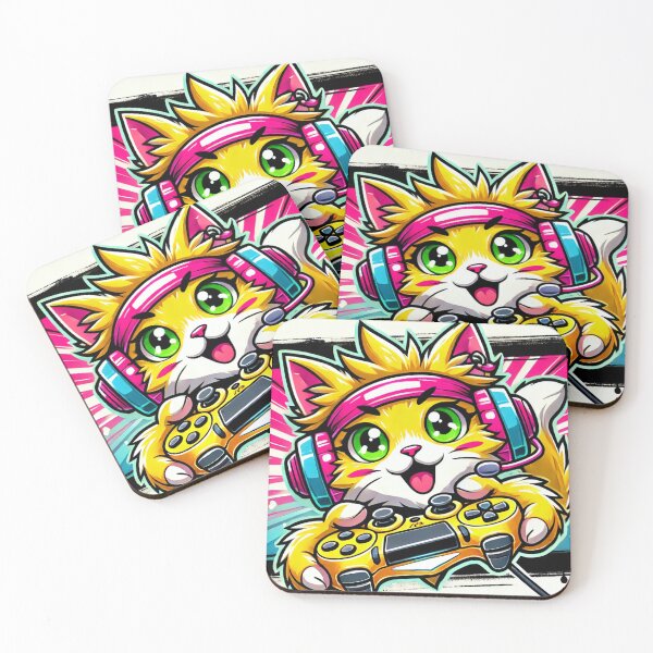 Item preview, Feline Frenzy: The Ultimate Gamer Cat.  designed and sold by Davideus.