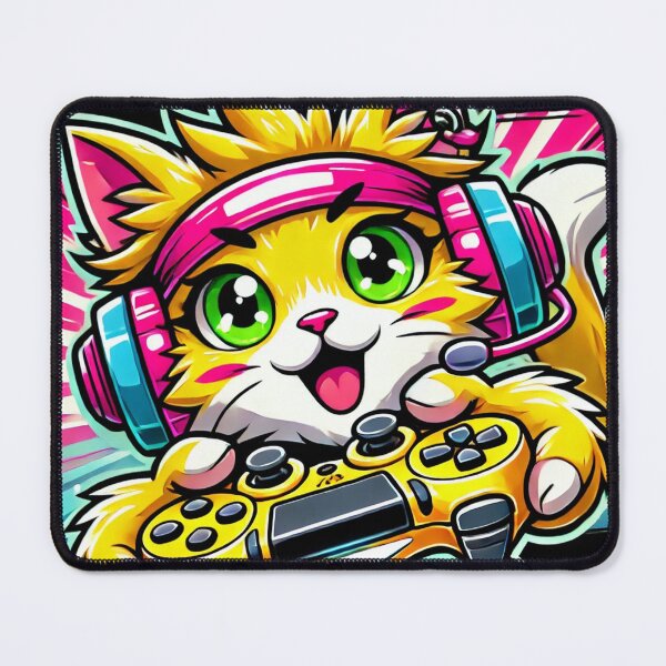 Item preview, Feline Frenzy: The Ultimate Gamer Cat. designed and sold by Davideus.