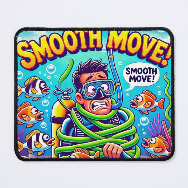 Item preview,  "Smooth Move!" – Funny Scuba Diver Sarcasm designed and sold by supersanko.