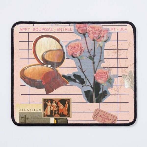 Item preview, Guest Check - Pink Vintage Collage designed and sold by bowsbotanicals.