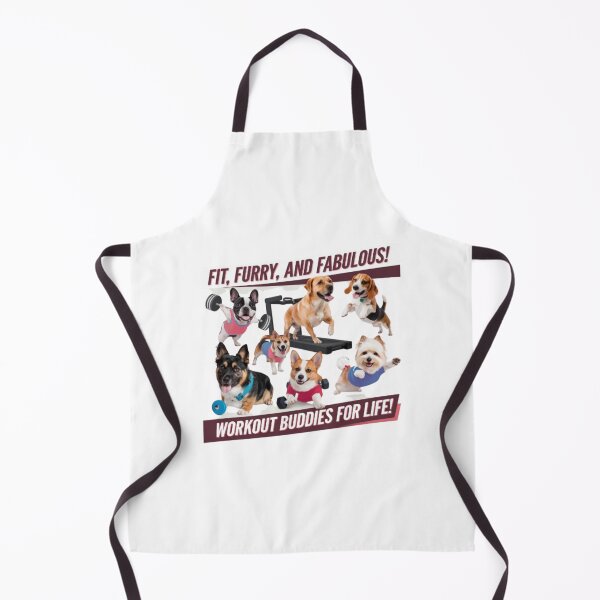 Item preview, Fit Dog Breeds Working Out in Gym Scene designed and sold by Petpixy.