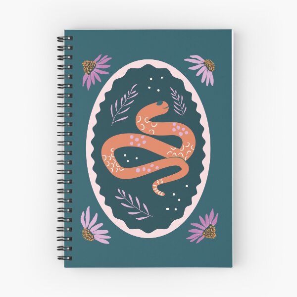 Item preview, Emblema ovalado de animales reptiles y serpientes con equinácea designed and sold by Syuzanna.