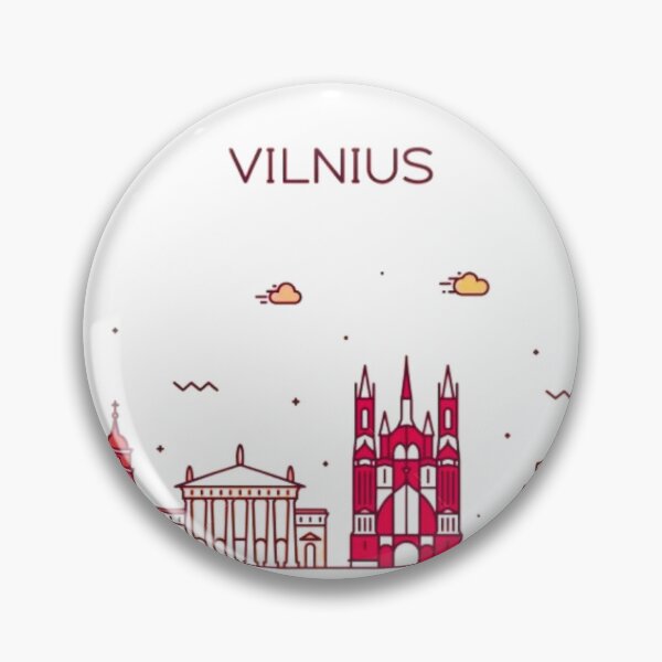 Item preview, Vilnius Skyline Lithuania – Stunning Cityscape Art of Lithuania’s Capital designed and sold by BubbleSpy.