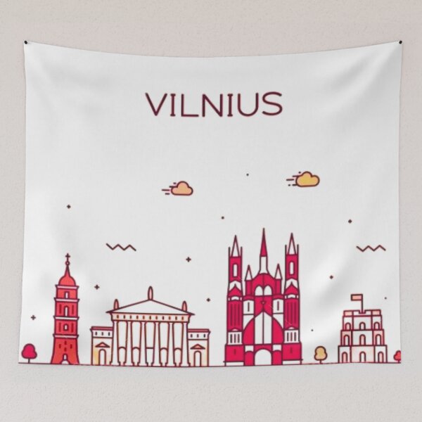 Item preview, Vilnius Skyline Lithuania – Stunning Cityscape Art of Lithuania’s Capital designed and sold by BubbleSpy.