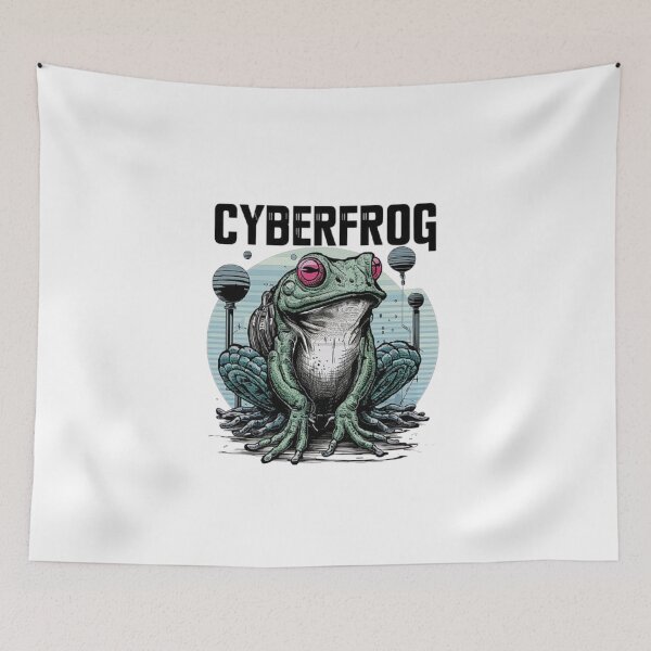 Item preview, Cyberfrog: Futuristic Sci-Fi Frog Art designed and sold by love3617.