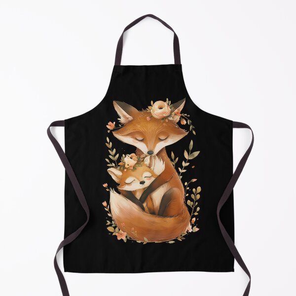 Item preview, Fox and flowers with cub designed and sold by ArtPompon.