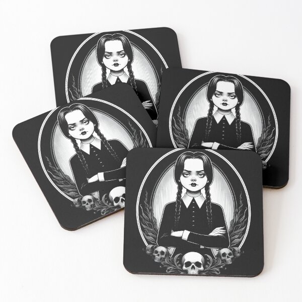 Item preview,  Gothic Wednesday Addams Dark Aesthetic Art designed and sold by IllumeInk.