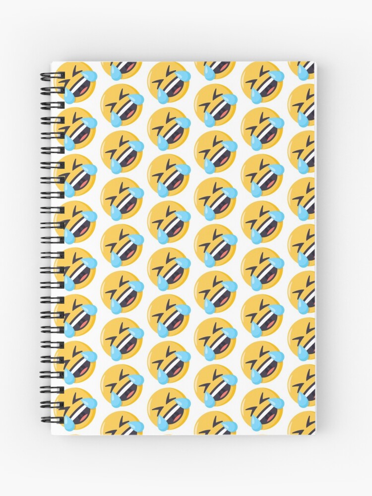 Joypixels Rolling On The Floor Laughing Emoji Spiral Notebook By