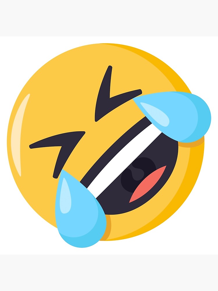 Joypixels Rolling On The Floor Laughing Emoji Art Board Print By