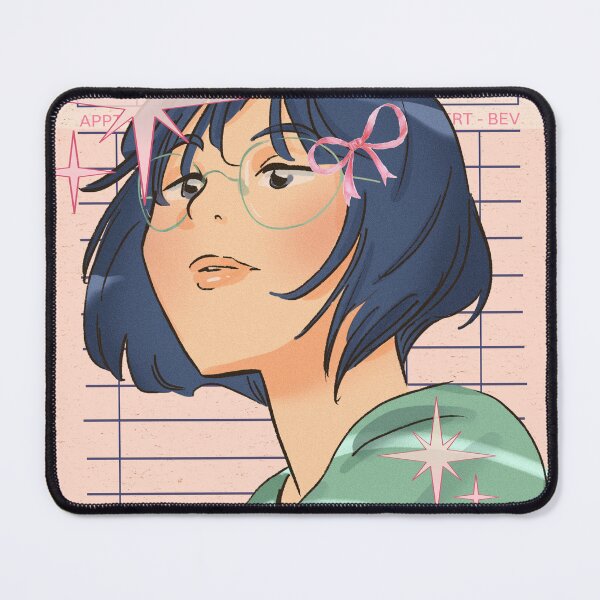 Item preview, Guest Check - Vintage Anime Girl with Pink Bow designed and sold by bowsbotanicals.
