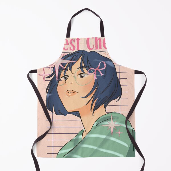 Item preview, Guest Check - Vintage Anime Girl with Pink Bow designed and sold by bowsbotanicals.