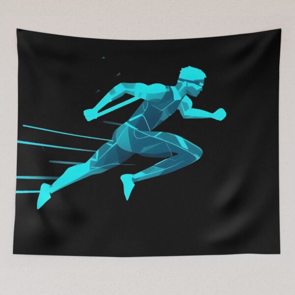 Item preview, Neon Sprint: Speed in Motion designed and sold by AI-Only Creations.