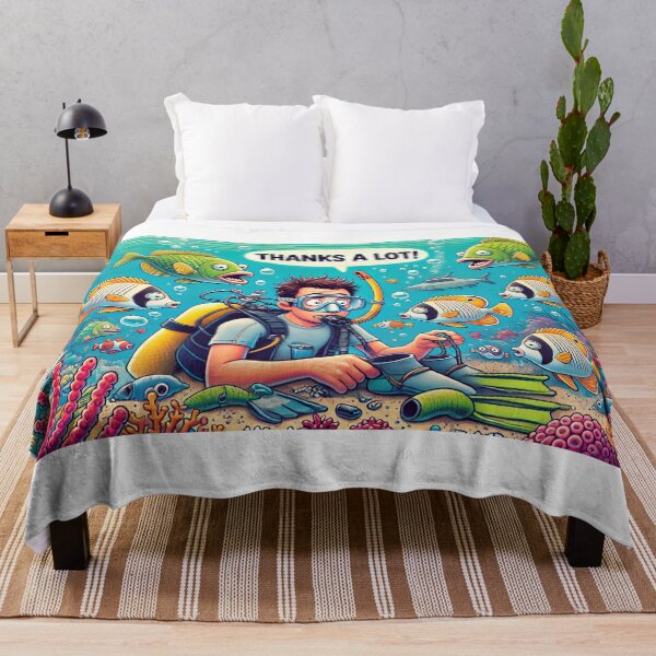 Item preview, "Thanks a Lot!" – Funny Scuba Diver Sarcasm designed and sold by supersanko.