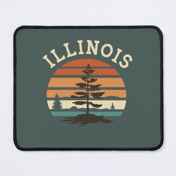 Item preview, Illinois - Vintage Sunset - Travel Badge designed and sold by Amazing States of America.