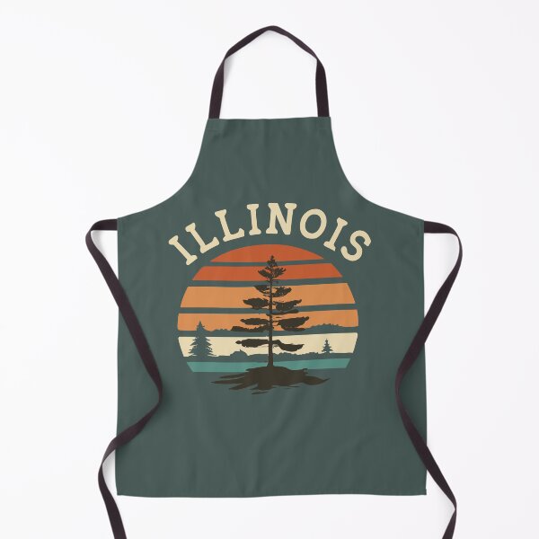 Item preview, Illinois - Vintage Sunset - Travel Badge designed and sold by Amazing States of America.