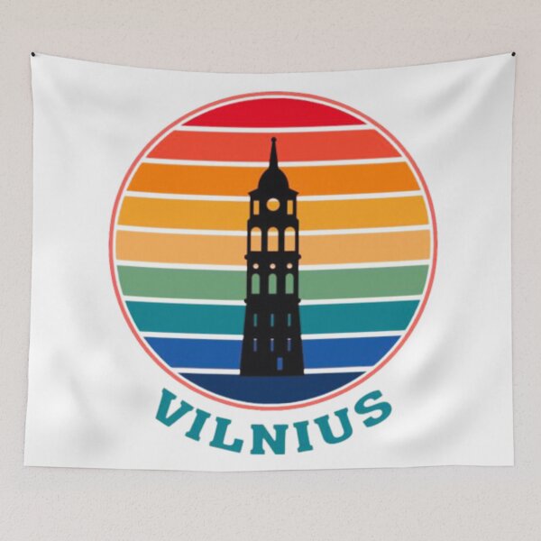 Item preview, Vilnius Skyline Art - Iconic Lithuanian Cityscape Landmark  designed and sold by BubbleSpy.