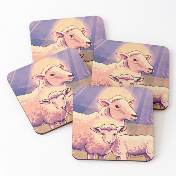 Item preview, Sacred Life - Cute sheep and lamb family designed and sold by Frank J. Art.